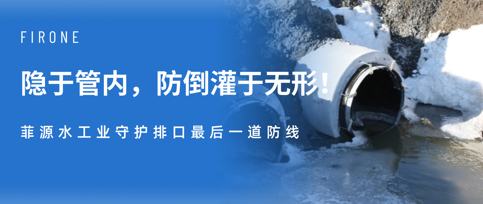 隐于管内,防倒灌于无形!菲源水工业守护排口最后一道防线